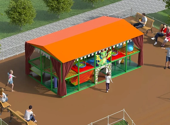 Детский игровой лабиринт «Домик Дракоши»