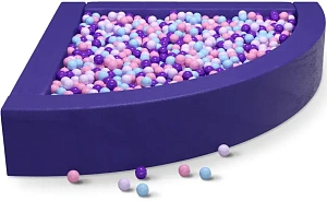 Cухой бассейн угловой «Фиолетовый»