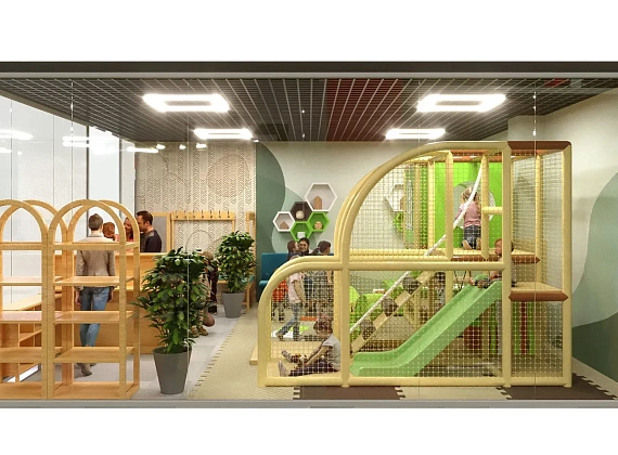 Детский игровой лабиринт для ресторана «Зелёный домик» Фото 1