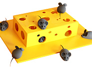 Сырный домик с мышами