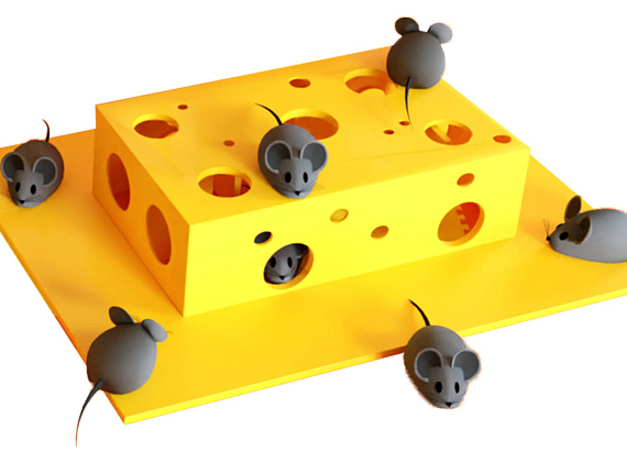 Сырный домик с мышами