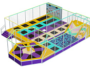 Батутный комплекс 200 м2 «Мегаполис» Фото 1