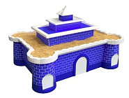 Стеклопластиковый стол-песочница Замок