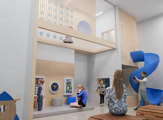 Детский игровой лабиринт для ЖК «Голубая спираль» Фото 1