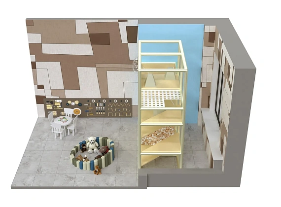 Детский игровой лабиринт для ЖК «Уютный этаж» Фото 2