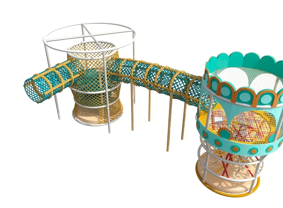 Плетеный игровой спайдер «Тоннель игр» Фото 1