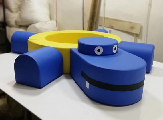 Детский сухой бассейн с шариками Бегемот Фото 3