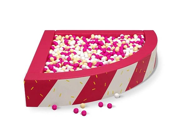 Cухой бассейн угловой с УФ печатью «Candy»