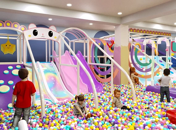 Детский развлекательный центр «Конфетти Парк» в стильном дизайне  Фото 2