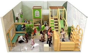 Детский игровой лабиринт для ресторана «Зелёный домик»