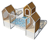 Детский игровой лабиринт Эко-домики Фото 1