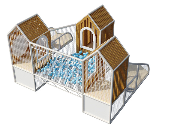 Детский игровой лабиринт Эко-домики Фото 1