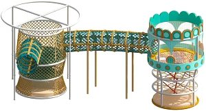 Плетеный игровой спайдер «Тоннель игр»