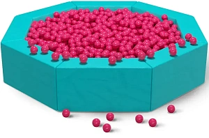 Сухой бассейн восьмигранник «Малиновый»