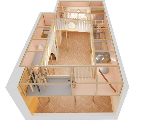 Детский игровой лабиринт для ЖК «Башня веселья» Фото 4