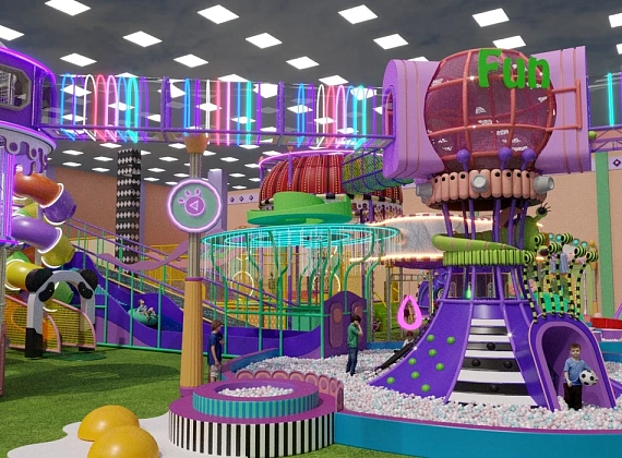 Детский развлекательный центр «Wow Park» с высокими конструкциями Фото 2