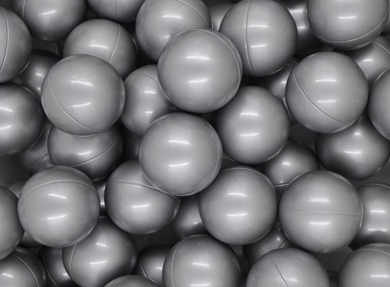 Серебрено-серые шарики для сухого бассейна Фото 1