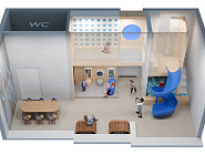 Детский игровой лабиринт для ЖК «Голубая спираль»