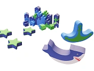 Комплект мягких модулей для детского центра «Аква»