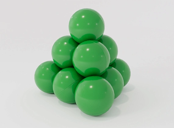 Зеленые шарики для сухого бассейна