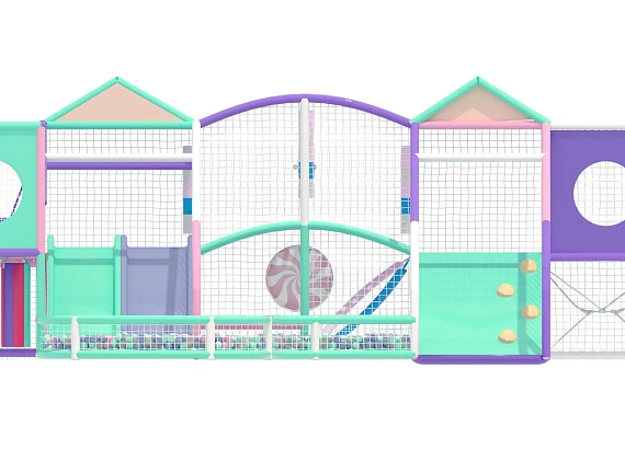 Детский игровой лабиринт «Сахарная Планета» Фото 1