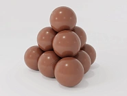 Коричневые шарики для сухого бассейна