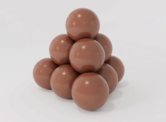 Коричневые шарики для сухого бассейна