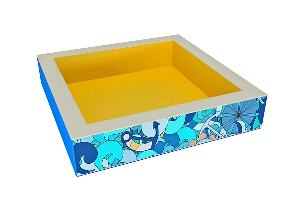 Квадратный сухой бассейн с УФ печатью «Космо» Фото 1