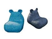 Кресло из велюра «Мышонок»