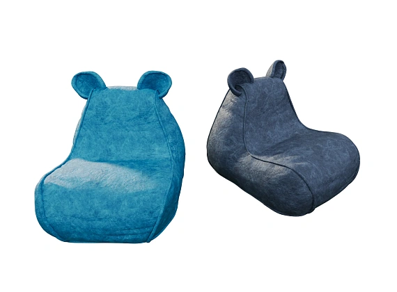 Кресло из велюра «Мышонок»