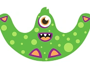 Мягкая качалка «Монстрик» Фото 1