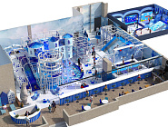 Детский игровой центр с подсветкой 600 м2 "Ледяной замок" Фото 1