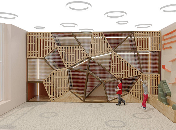 Детский игровой лабиринт для ЖК «Перевернутый город»