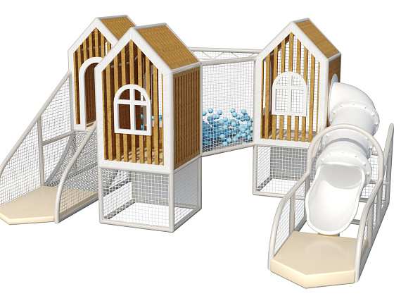 Детский игровой лабиринт Эко-домики Фото 4