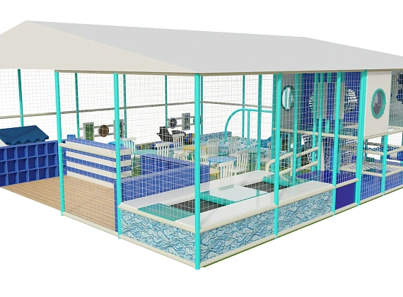 Детский уличный лабиринт «Морская станция»