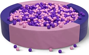 Сухой бассейн круглый двухцветный «Йогурт»