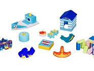 Комплект мягких модулей для детского центра «Порт»