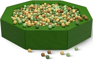 Сухой бассейн восьмигранник «Темно-зеленый»