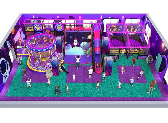 Детский игровой лабиринт «Ракета» Фото 4