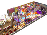 Детский игровой центр с подсветкой 550 м2 "Модерн" - стильный проект с подсветкой Фото 1