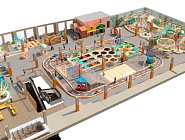 Детский игровой центр с подсветкой 1500 м2 "Лазурный берег"