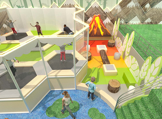 Детский центр в эко-стиле  500 м2 "Лесная деревня" Фото 6