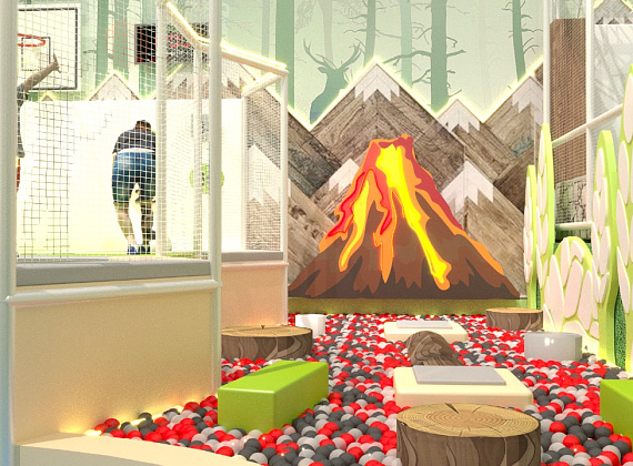 Детский центр в эко-стиле  500 м2 "Лесная деревня" Фото 9