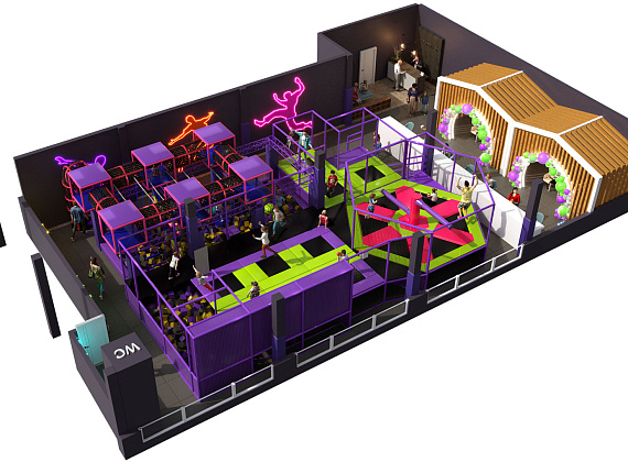 Батутный центр 180 м2 «Актив» Фото 1