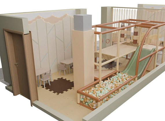 Детский игровой лабиринт Песчаный Фото 2