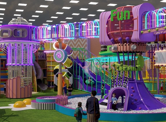 Детский развлекательный центр «Wow Park» с высокими конструкциями