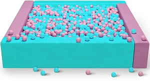 Cухой бассейн квадратный двухцветный «Баблгам»