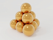 Золотые шарики для сухого бассейна