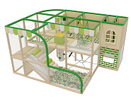 Детский игровой лабиринт Домик на дереве Фото 3