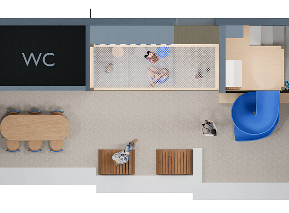 Детский игровой лабиринт для ЖК «Голубая спираль» Фото 3